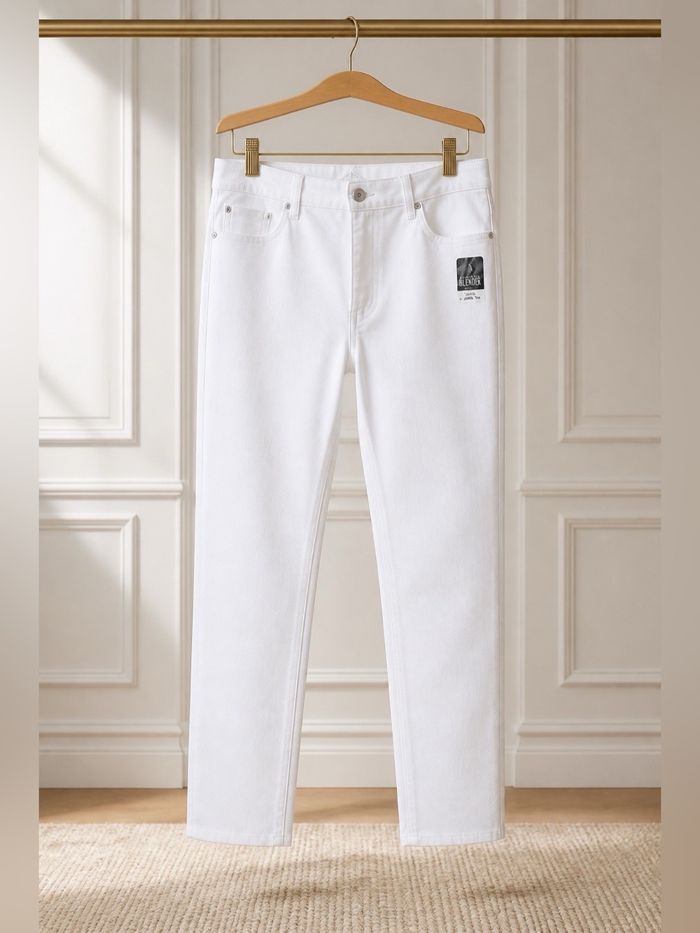 St. John's Bay White Straight-Leg Jeans
